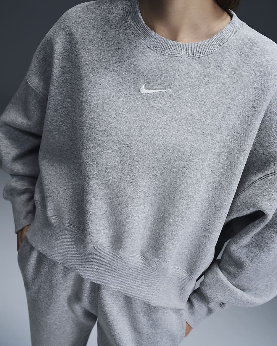 Nike Sportswear Phoenix Fleece Ekstra Bol Kesimli S f r Yakal Kad n Sweatshirt u